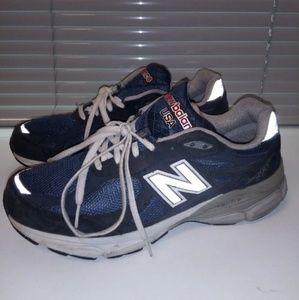 Mens Navy Blue New Balance 990's Size 9